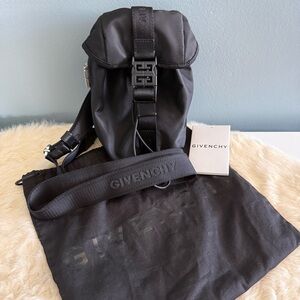 Givenchy Men’s Mini 4G Light Noir Mini Black Backpack with Dust Bag
